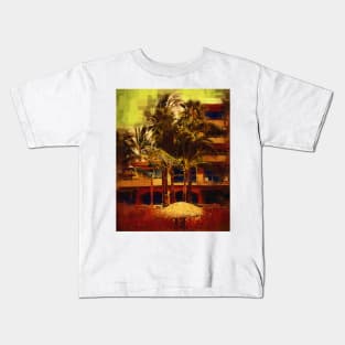 Resort Palm Trees Kids T-Shirt